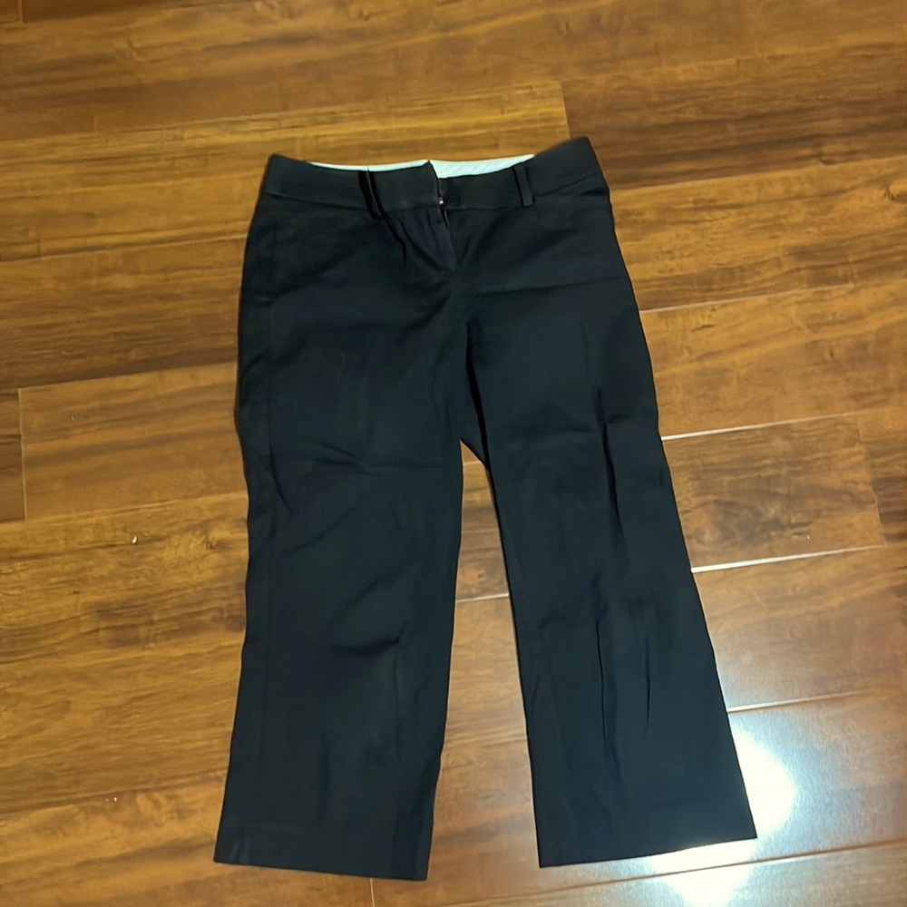 Loft 00 petite culotte style black work pants